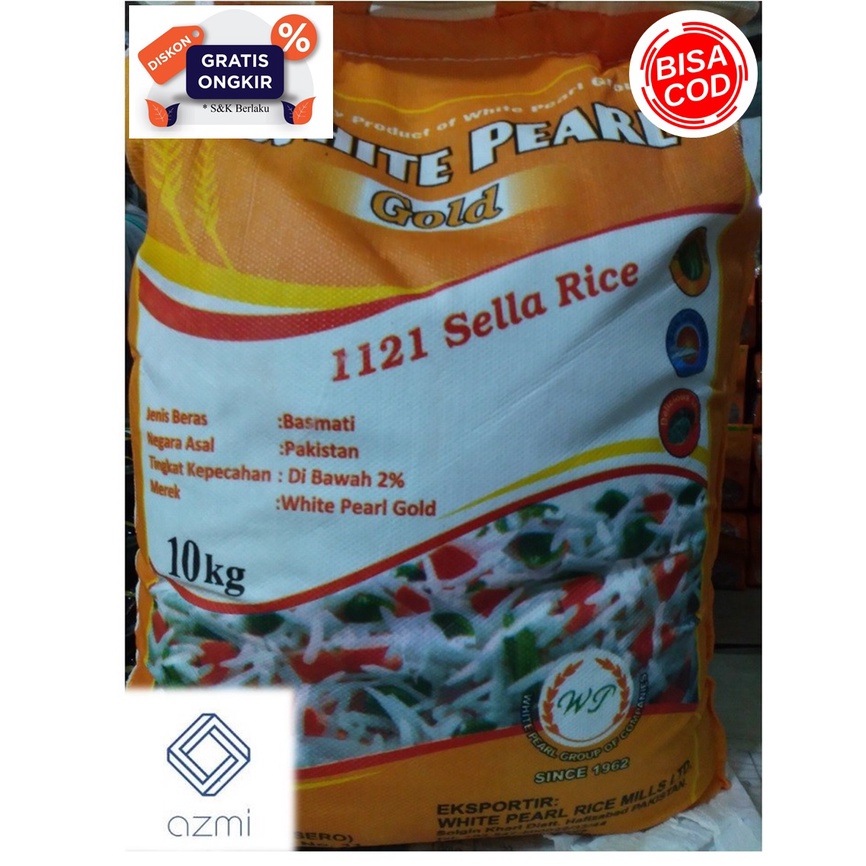 Promo White Pearl Gold Basmati Rice I Beras Pakistan I Beras India 1kg