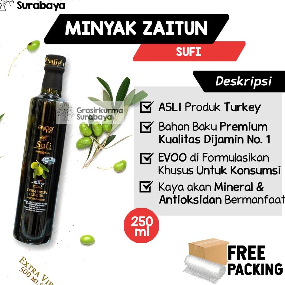 

☋ Minyak Zaitun SUFI 250ml Asli Turki EVOO Untuk Konsumsi Extra Virgin Untuk Anak Bayi Casa di Oliva ❆
