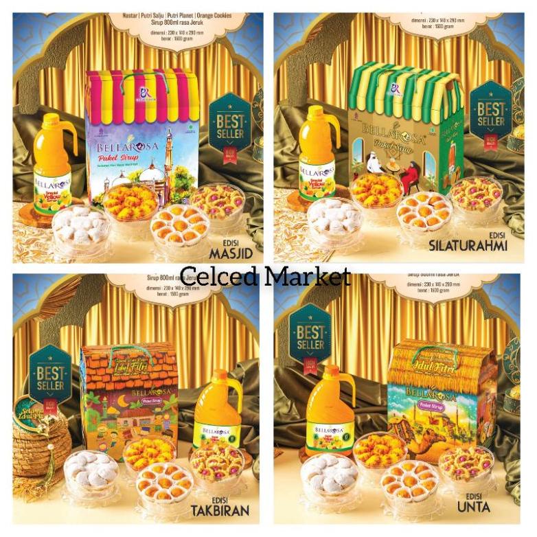 

Kue Kering Lebaran 2023 Idul Fitri Paket Dante Sirup Bellarosa/Parcel Hampers Kado Ramadhan