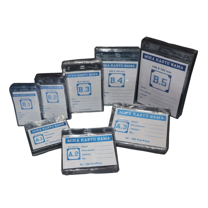 

Mika Kartu Nama Polos B5 /Card Case/Name Tag Holder/Id Card Star Seller