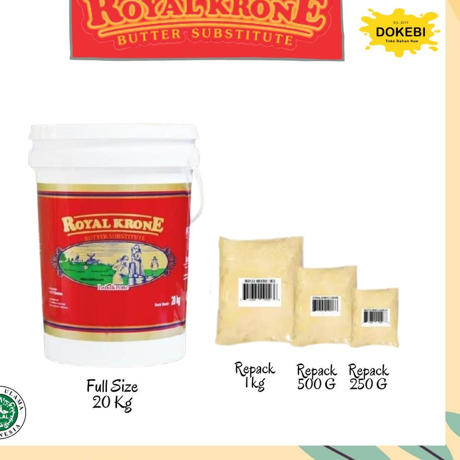 

☁ ROYAL KRONE BUTTER 1 KG - LANDKRONE BUTTER SUBSTITUTE - BUTTER BLEND MARGARINE - BOS BUTTER COOKIES ✱