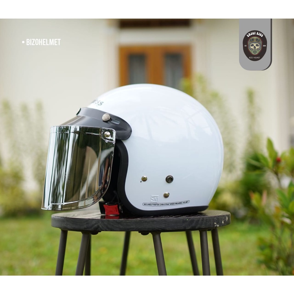 Helm bogo Dewasa pria/wanita kualitas original gloassy/dof flat injak