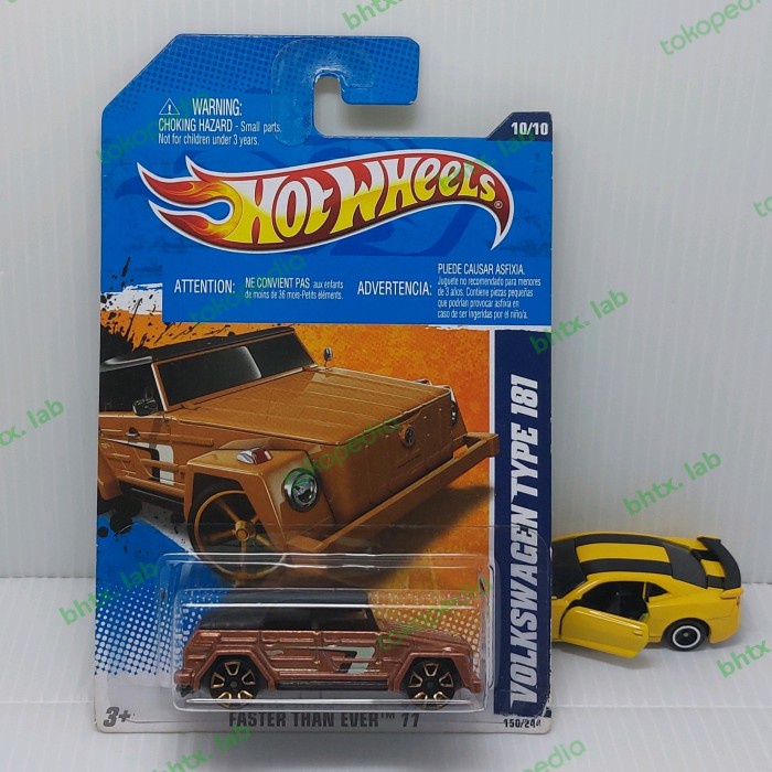 HOT WHEELS VOLKSWAGEN TYPE 181 FASTER THAN EVER 11 FTE VW CAMAT TERLARIS