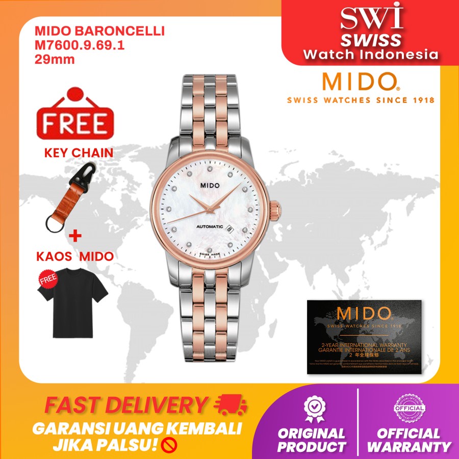 Jam Tangan Wanita Mido M7600.9.69.1 Baroncelli