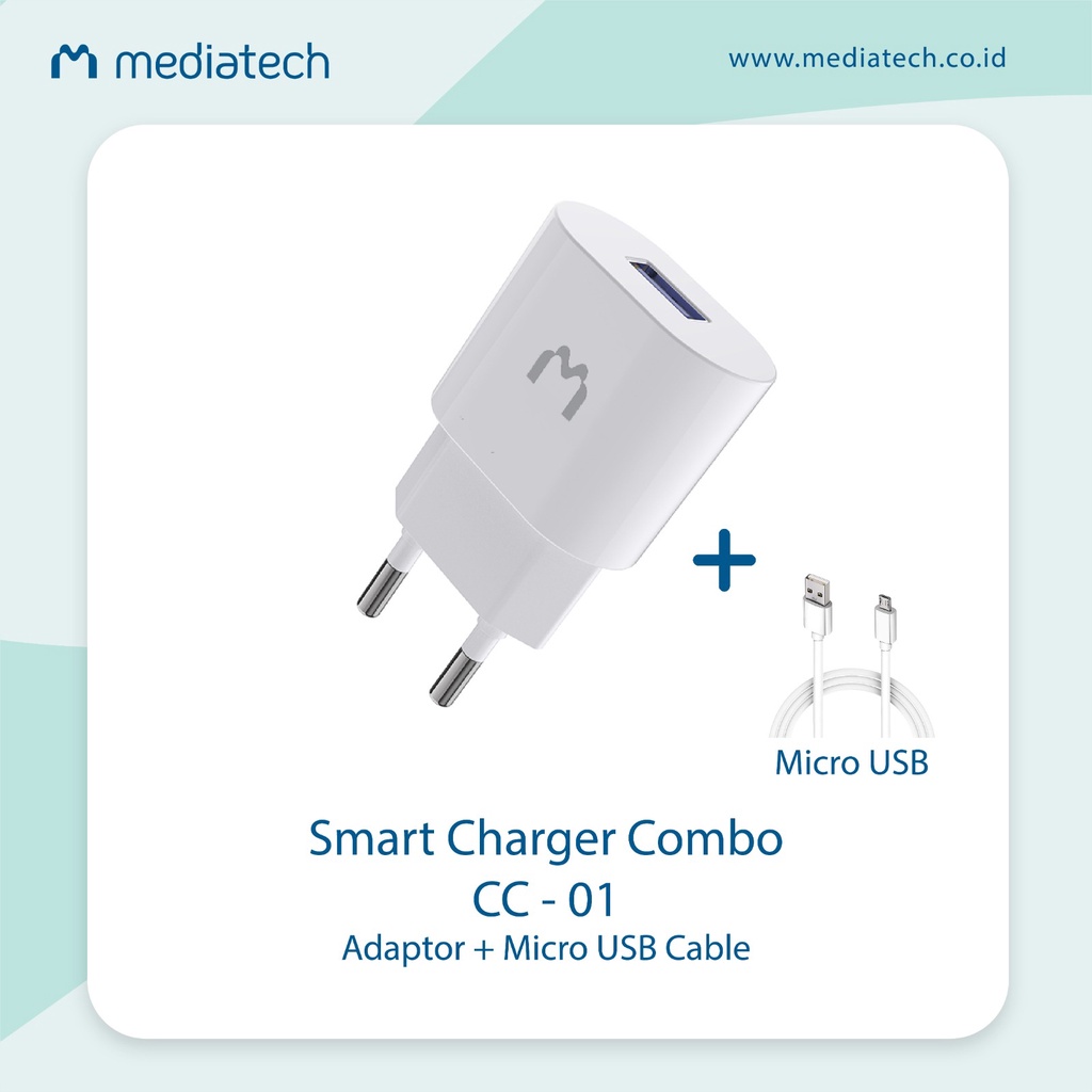 Mediatech Smart Charger Combo 2.4A CC-01 639294