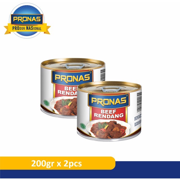 

Pronas Rendang Daging Sapi 200 G Dengan Kemasan Eoe Bundling 2 Pcs