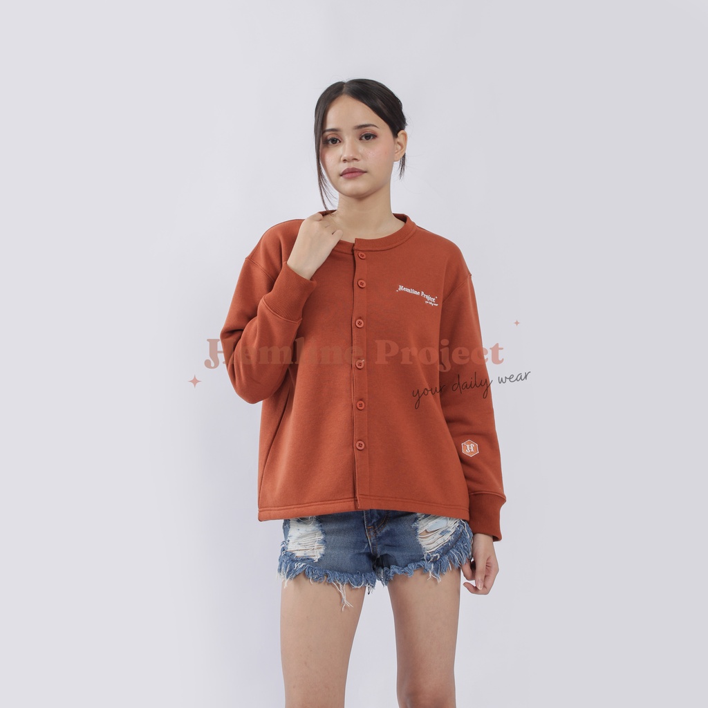 IMARA Cardigan Sweater - Brick