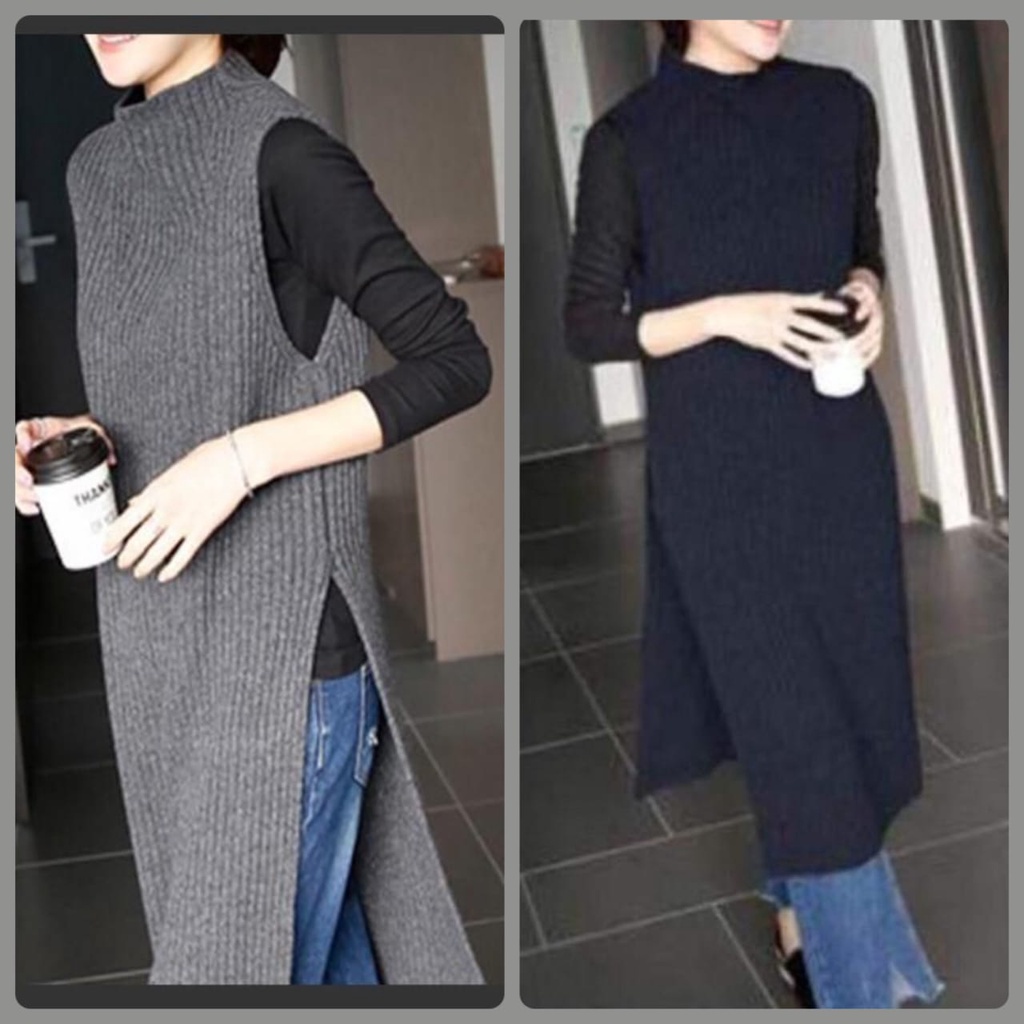 Luaran Rajut Wanita/Luaran Rajut Panjang/Outer Vest Rajut Import Wanita/Outer Vest Panjang Wanita/Ou