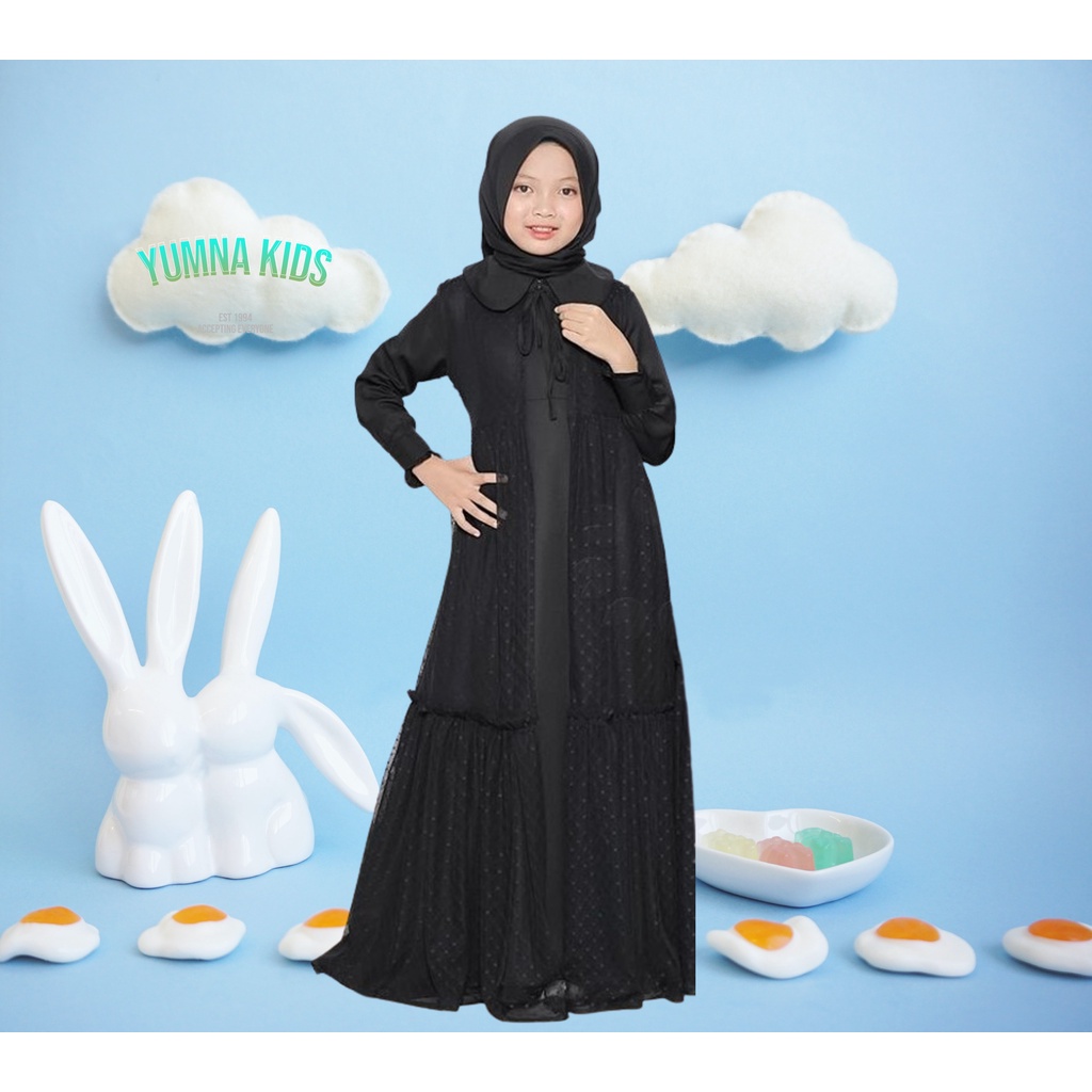 Baju Gamis Anak Tanggung Terbagus Kekinian 2023 Yumna Kids  Gamis Anak Lebaran 2023 Terbaru Perempuan Baju Muslim Anak Cewe Set Outer Umur 10 11 12 Tahun Pakaian Muslimah anak  Bajurancak Fashion Kisd Muslim