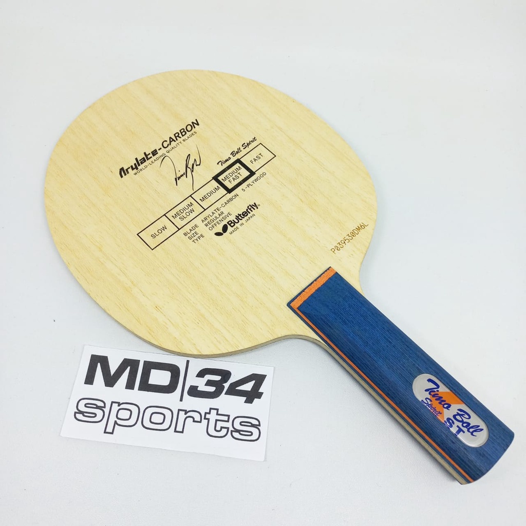 KAYU BUTTERFLY TIMO BOLL SPIRIT - kayu / blade / bet pingpong murah