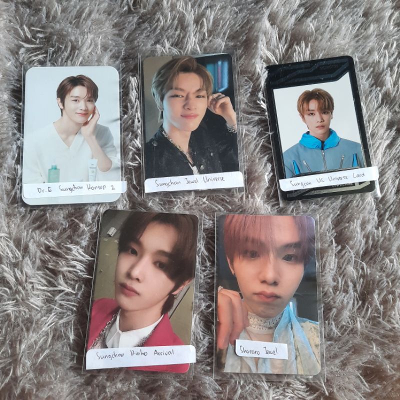 baca deskripsi - Photocard NCT Sungchan Shotaro Dr G Kihno Arrival Jewel Universe Card