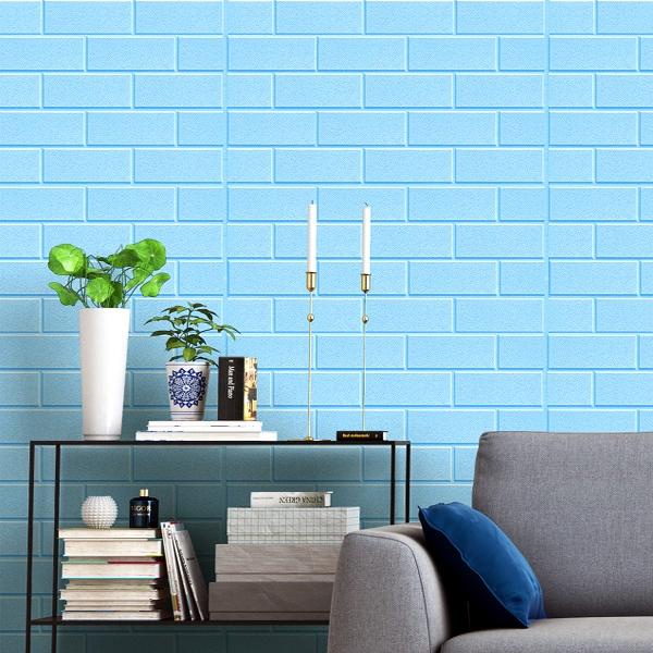 PAKET 5 PCS!!!  Wallpaper Dinding 3D Foam Motif Kulit Jeruk 70 x 77 CM