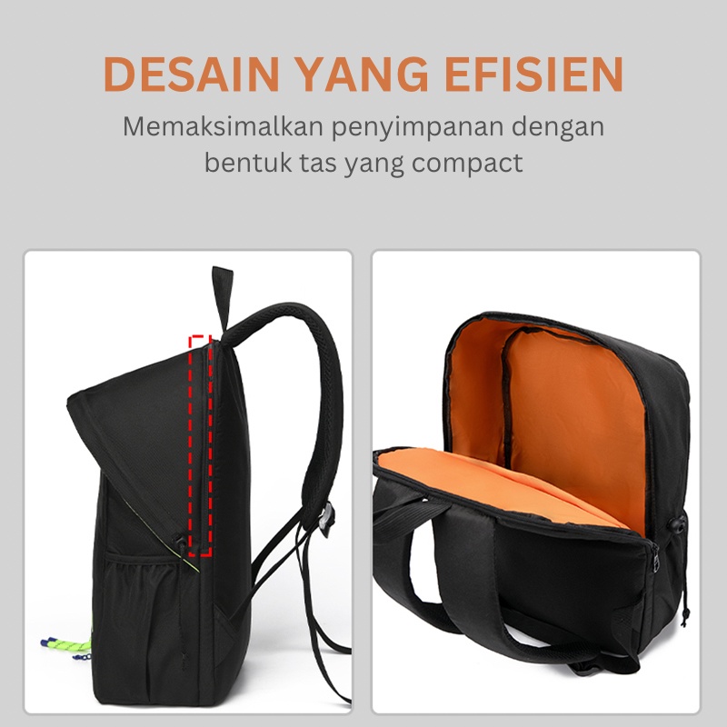 Highland Tas Ransel Pria Unisex Model Kekinian Trendy Fashion Anti Air Tas Punggung Kasual Ransel Kerja TR611