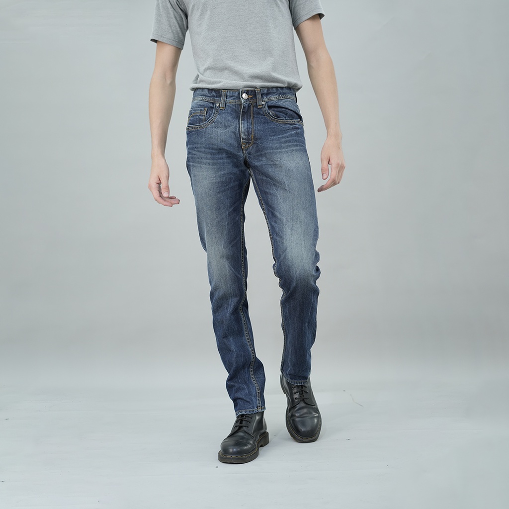 LGS Celana Jeans Casual Pria Jeans Denim Washed JPF.492.P103.A663.C