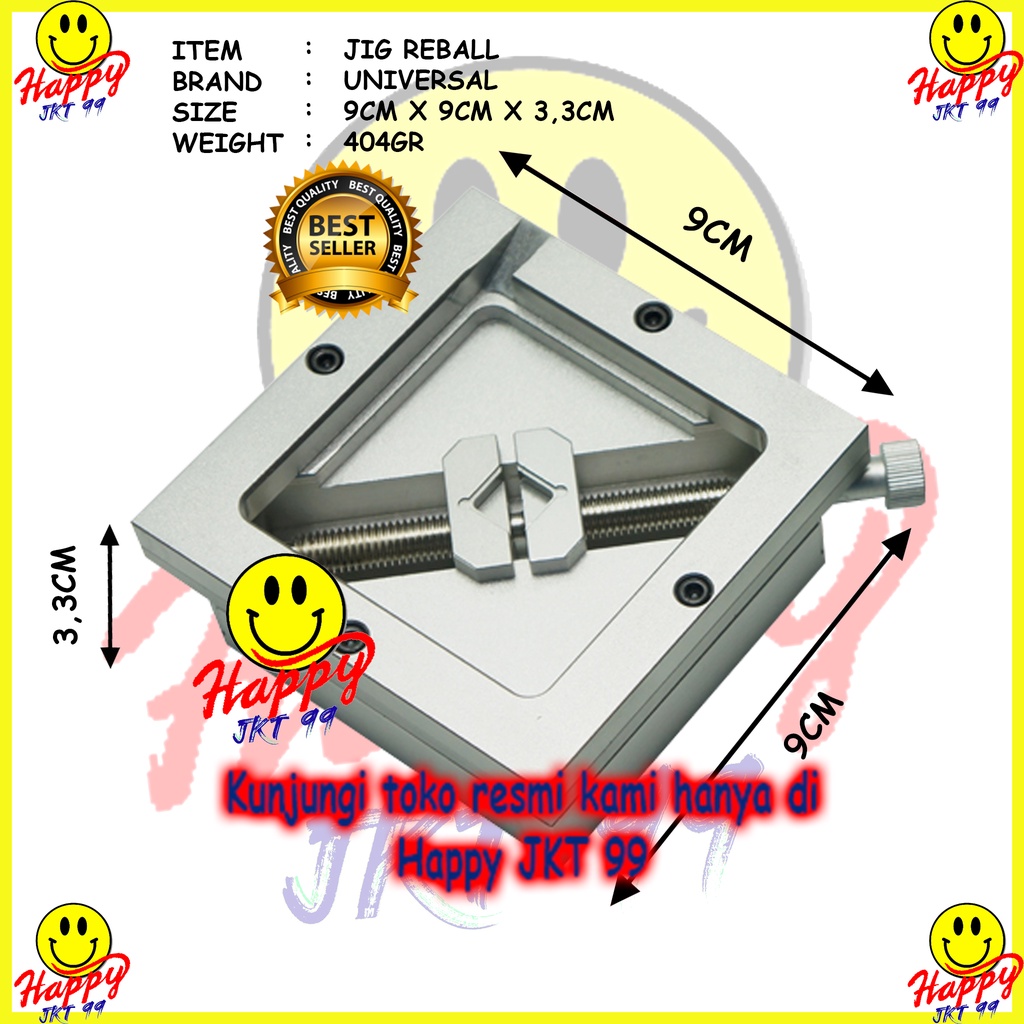 HONTON HT-90 HT90 BGA JIG SILVER REBALL REBALLING STATION 90X90