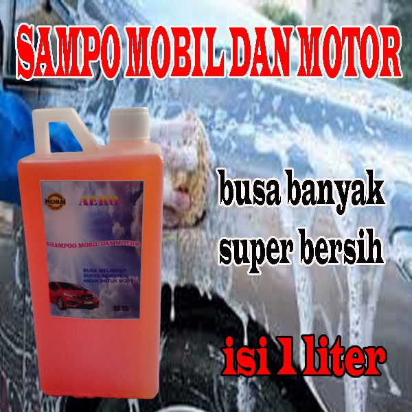 [NUZ-shampoo mobil dan motorkualitas premium isi 1 liter]