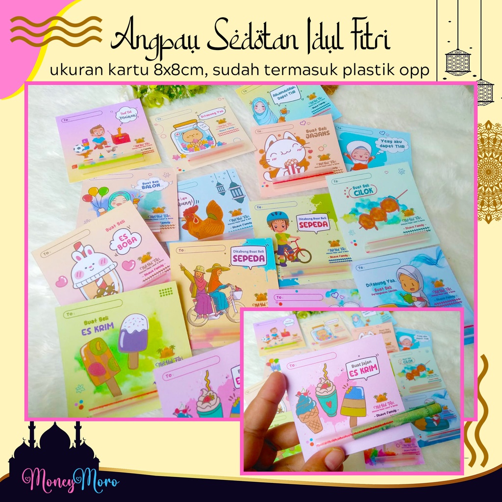 

[moneymoro] Angpau Sedotan Idul Fitri | Amplop Lebaran Custom