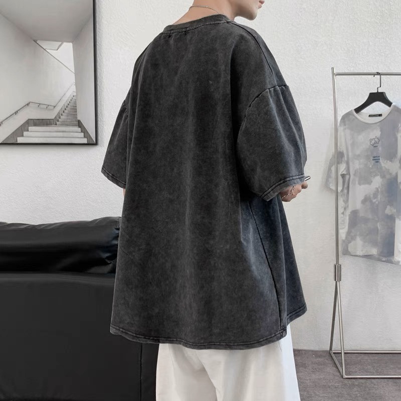 RDGF official shop Kaos anak laki laki terbaru 2023   Korean style  baju kaos   pola anjing kaos cowo hitam kaos hitam oversize