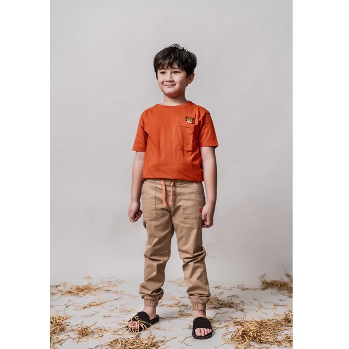 MYLK By Rafathar Jogger Celana Chinos Anak Laki-Laki Brown