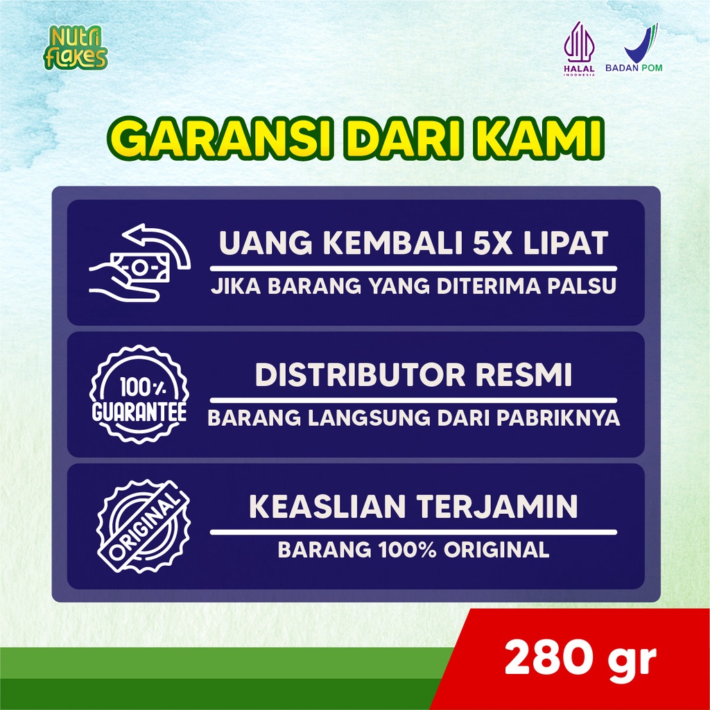Nutriflakes Original  1 Box Atasi Masalah Asam Lambung Maag Mag Diet