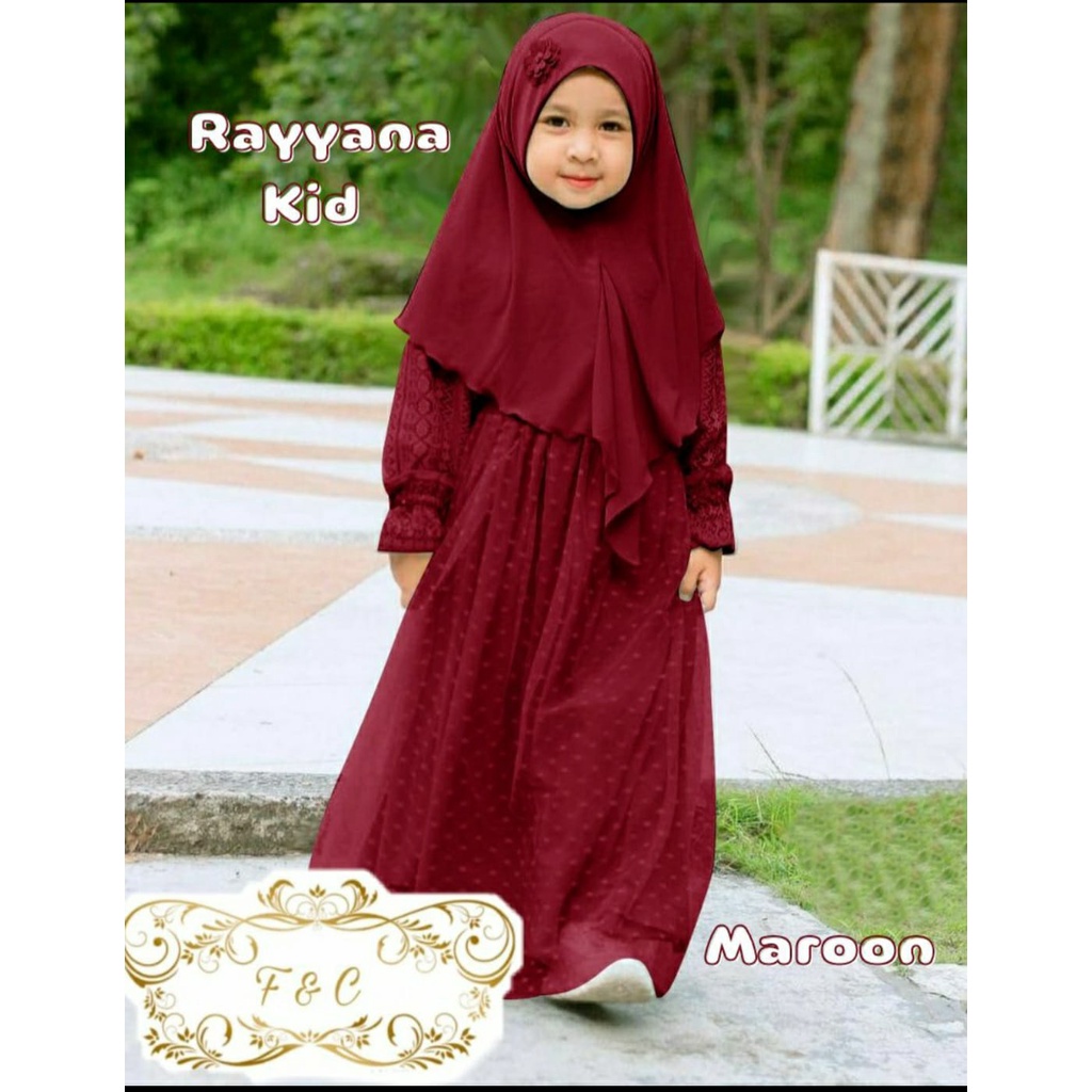 Gamis Anak Perempuan / Baju Gamis Anak Perempuan / Maxi Rayyana