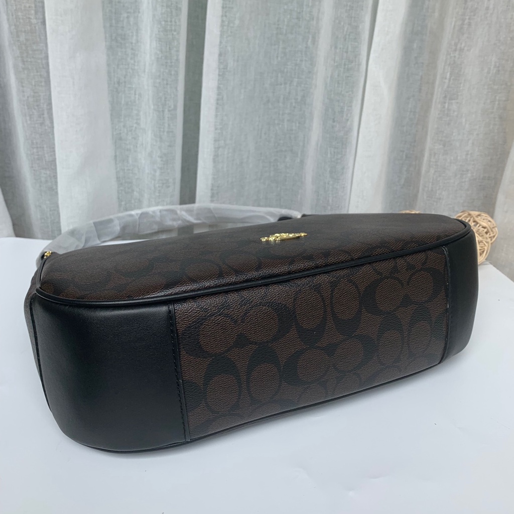 Coach 29209 new PVC leather shoulder bag moon bag handbag messenger bag  byb