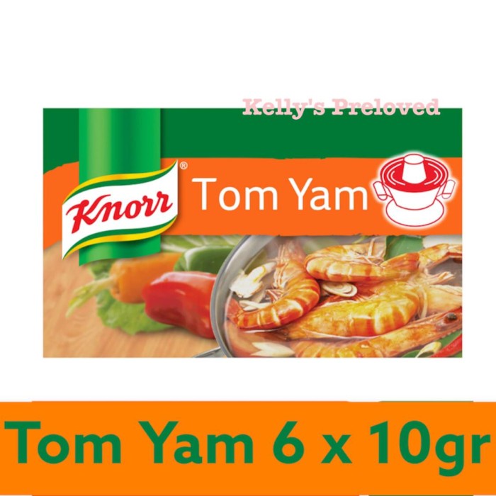 

KNORR STOCK CUBES 60 GR TOM YUM 6 X 10 gram BUMBU KALDU