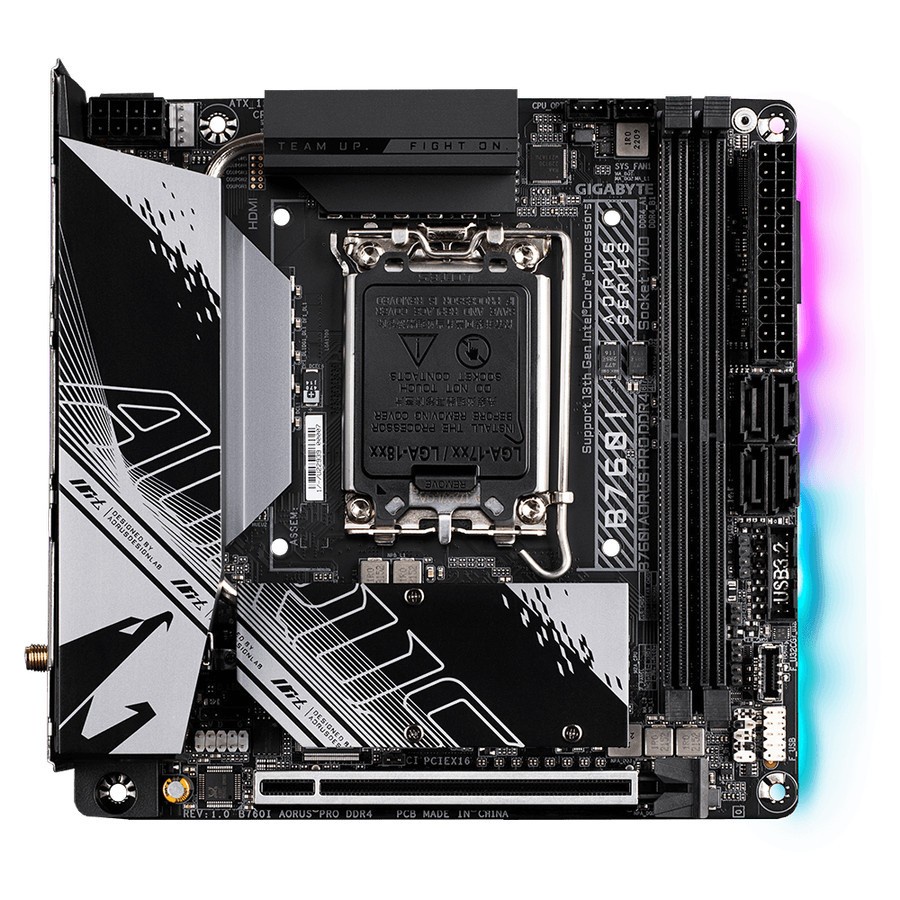 GIGABYTE B760I AORUS PRO DDR4 ITX | MOTHERBOARD INTEL B760 LGA1700 ITX