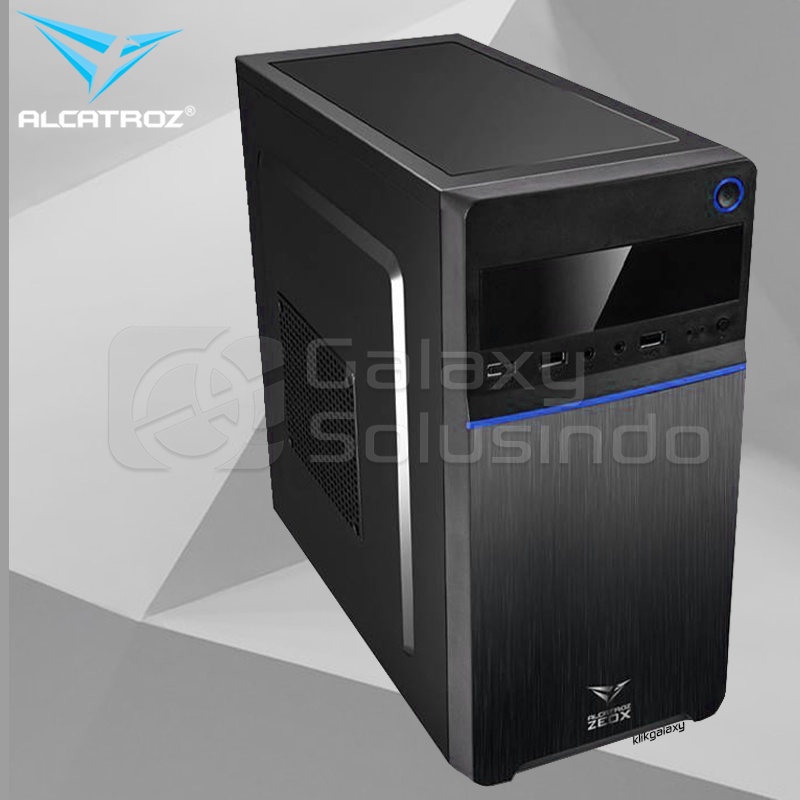 ALCATROZ AZZURA ZEOX + PSU M-ATX Case - Blue