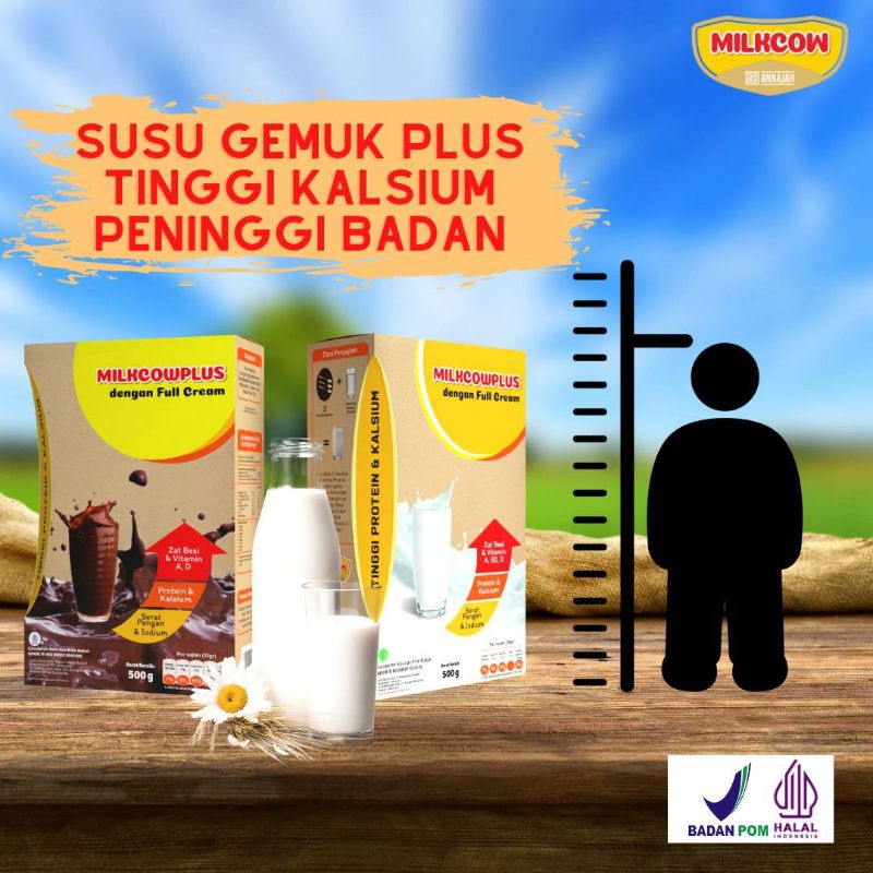 

MILKCOW PLUS SUSU GEMUK AMPUH 100% FULL CREAM DAN COKLAT