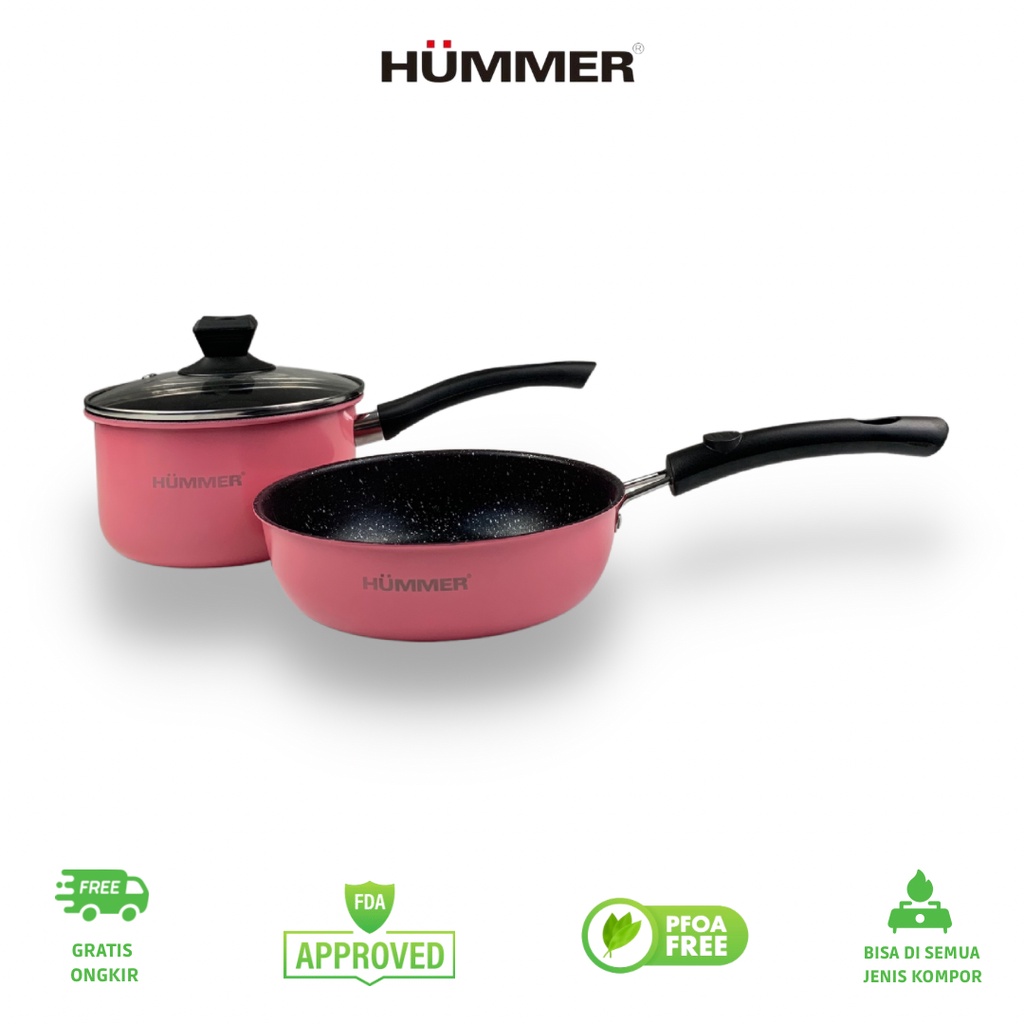 Hummer Kitchen - Panci Set Frypan 20cm + Panci Susu 20cm