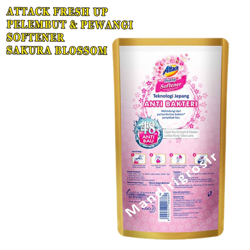 Attack Fresh Up Softener 680ml