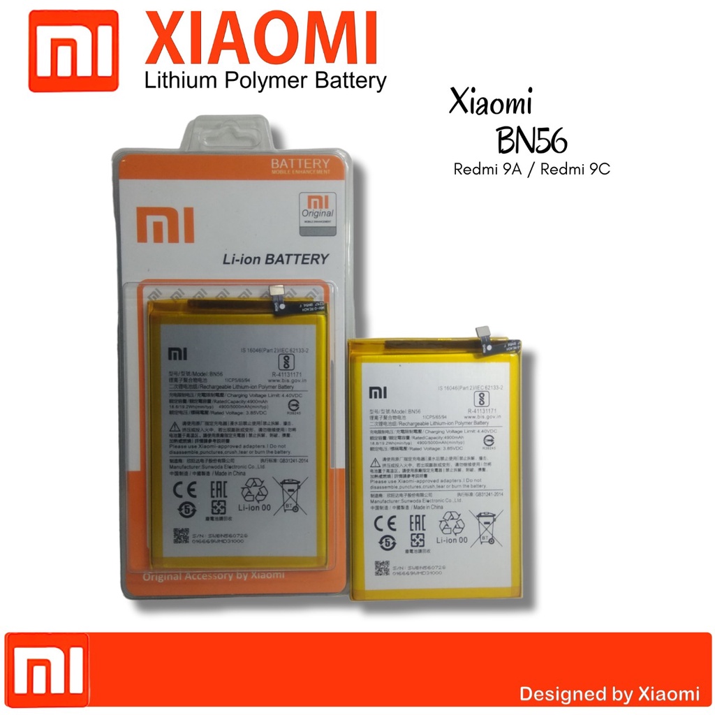 Batre Xiaomi REDMI 9A REDMI 9C BN 56 Original 99% Batre Xiaomi BN56 REDMI 9A Battery