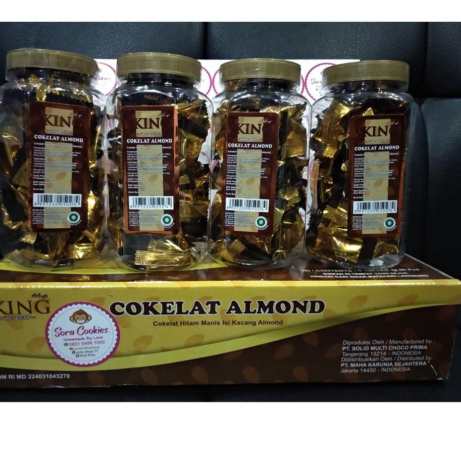 

➭ 1 Dus (Isi 4 toples) Coklat Almond d' KING ♥