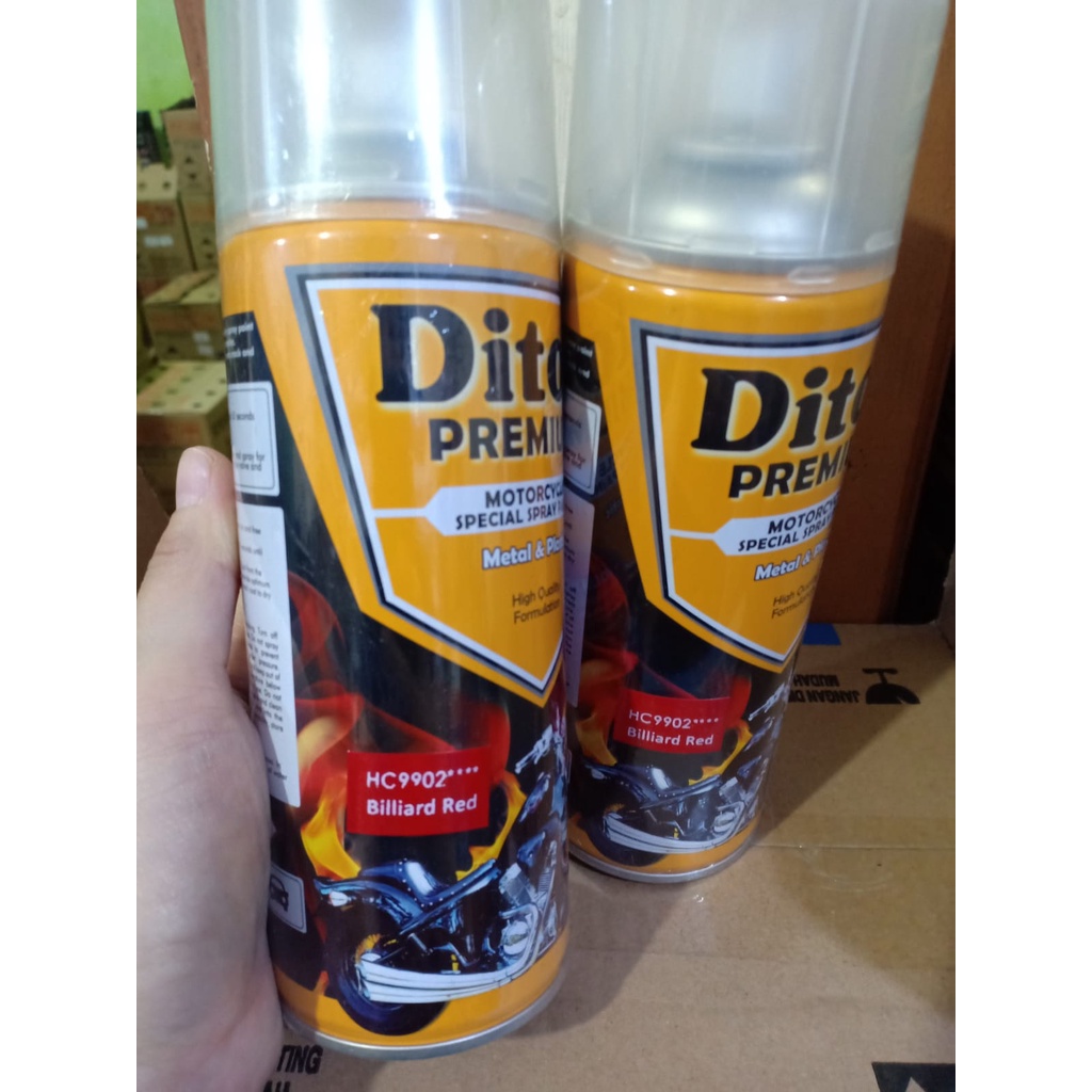 Pilok Pilox Cat Semprot DITON PREMIUM Harley Colors - BILLIARD RED HC 9902**** (400cc)