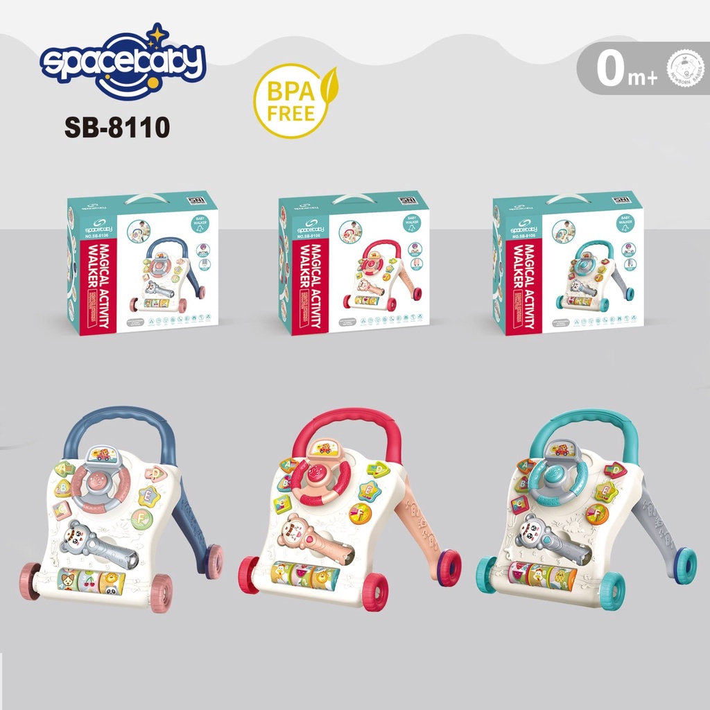 Spacebaby Deluxe Activity Walker SB 8110 / Push Walker Space Baby SB-8110
