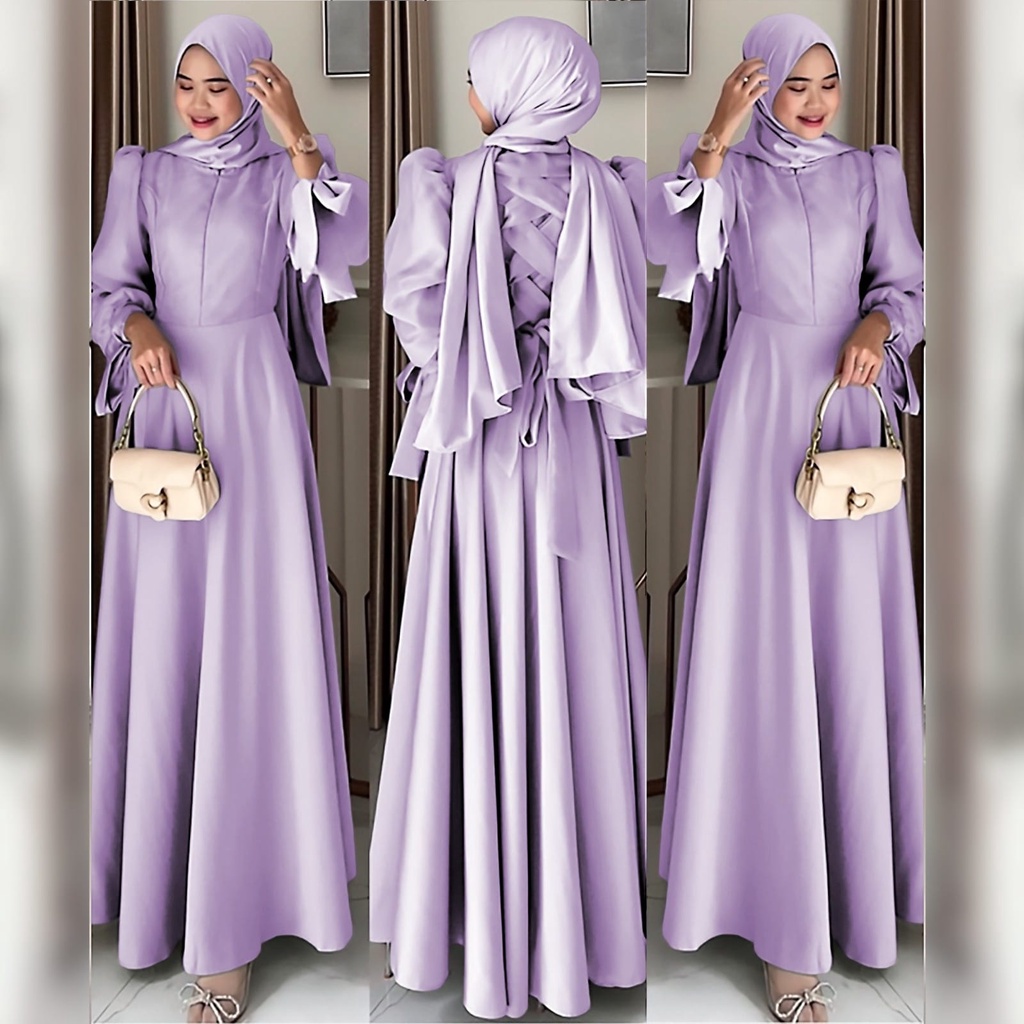 DRESS TATIANA FASHION PAKAIAN WANITA GAMIS MAXY MAXI BUSUI BAHAN VELVET KR