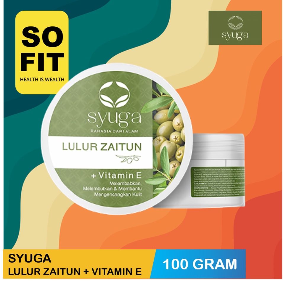 SYUGA Series / Sabun Zaitun Vitamin E 100gr / Lulur Zaitun Vitamin E 100gr / Minyak Zaitun 150ml 250ml