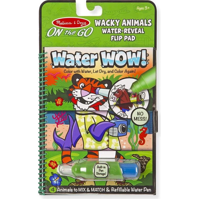 

Melissa And Doug Buku Mewarnai - Water Wow -Wacky Animals