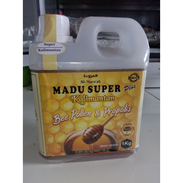 Madu Super Kalimantan / Bee Pollen &amp; Propolis / Madu Asli Kalimantan 1kg
