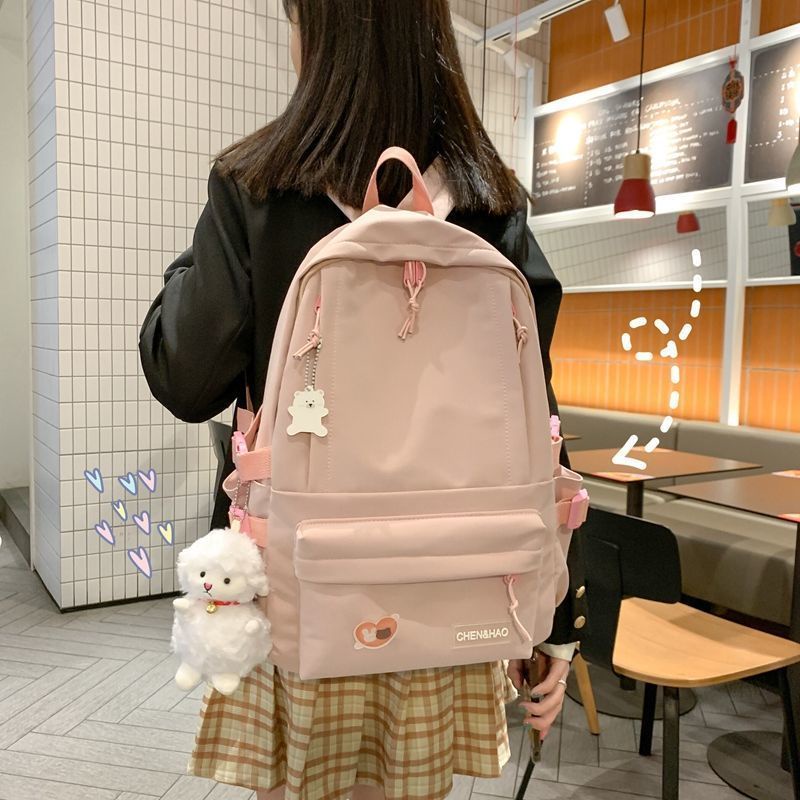 Tas Ransel Wanita - Tas Sekolah Remaja Dewasa Model Terbaru Fashion Korea Kekinian Bagus Murah Besar Kuliah Traveling Jalan Stylish Backpack Punggung Bahu Sandang Kualitas Import Lokal Original Unisex Perempuan Cewek