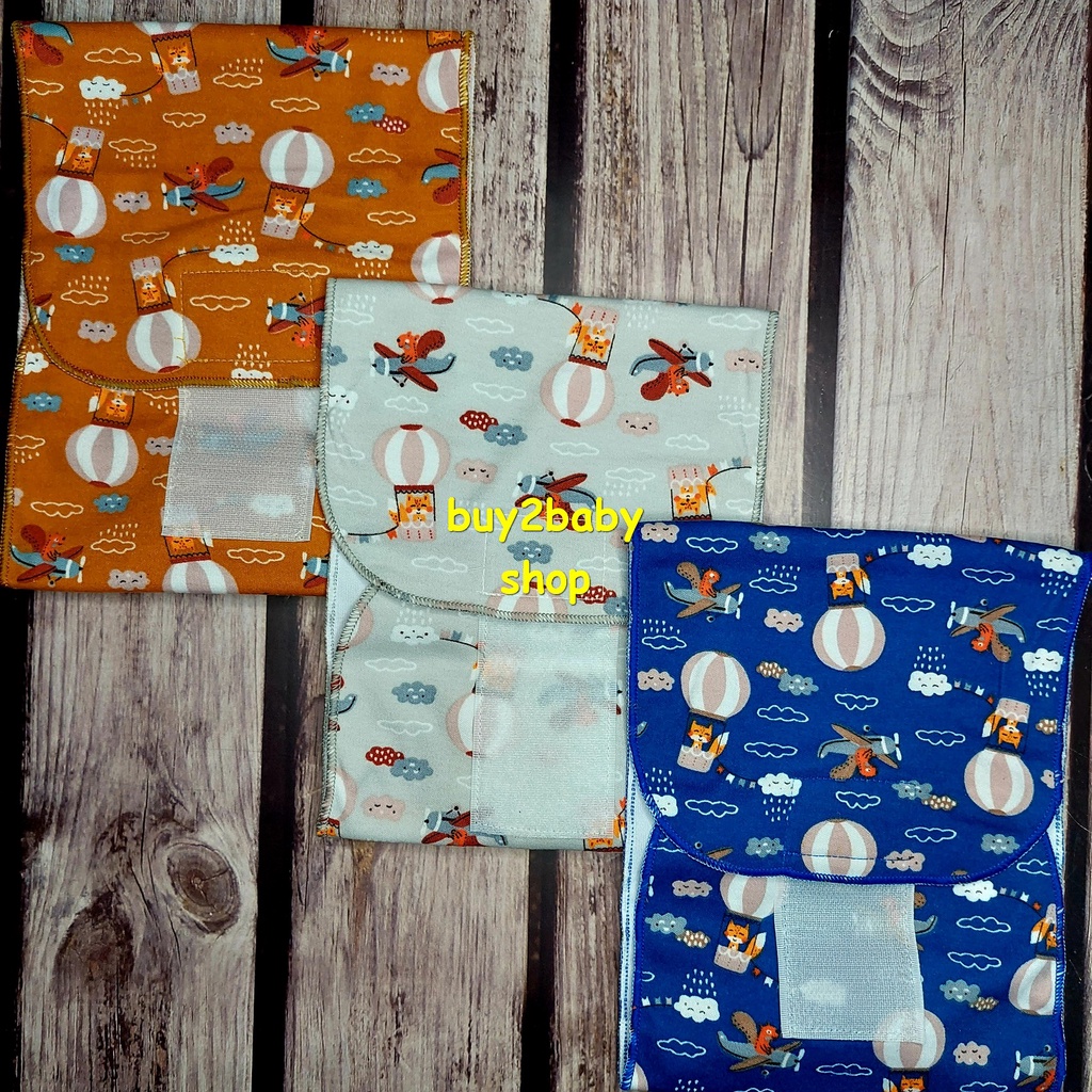 Gurita Bayi Perekat Velcro Baby Piety Motif Isi 6 PCS