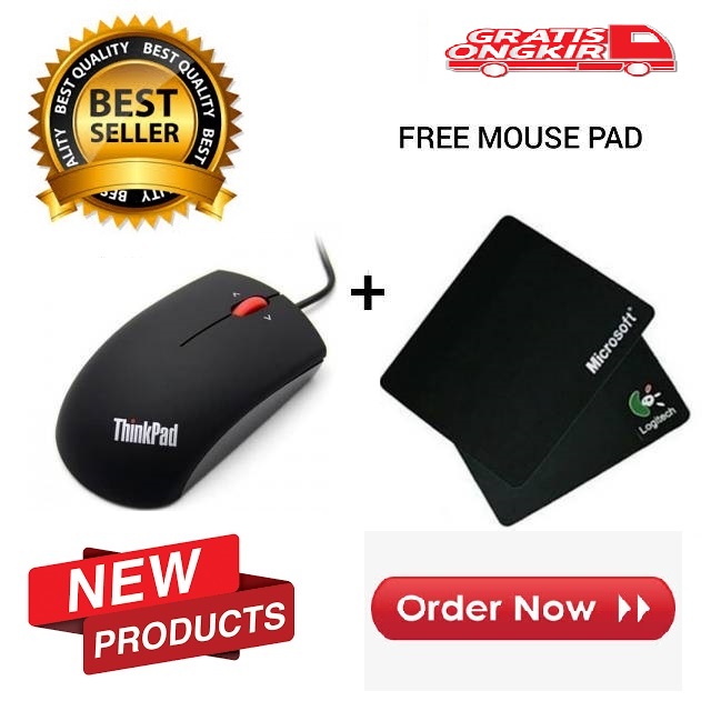 Mouse Pad Thinkpad Paket - Mose kabel Laptop Komputer - Alas mose - Aksesoris komputer