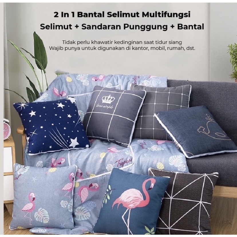 ( BISA COD ) PROMO BANTAL SELIMUT 2 IN 1 / BANTAL TRAVEL / BALMUT PRAKTIS / BANTAL SET SELIMUT / BANTAL SELIMUT MOTIF RANDOM 2 IN 1 / BANTAL SELIMUT TRAVELING PRAKTIS