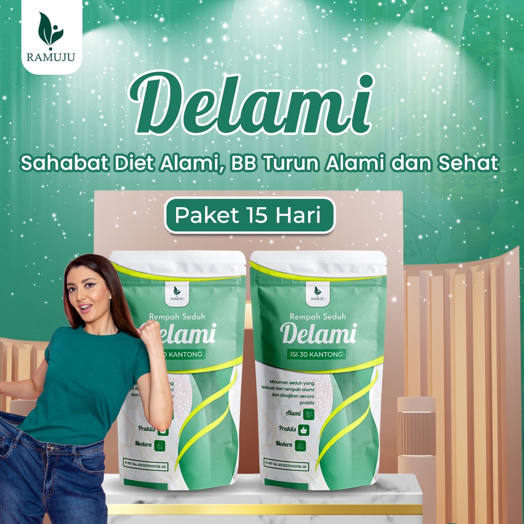 Ramuju Delami Diet Alami Paket 15 Hari | Penurun BB Herbal Diet Alami Penurun Nafsu Makan Metabolism