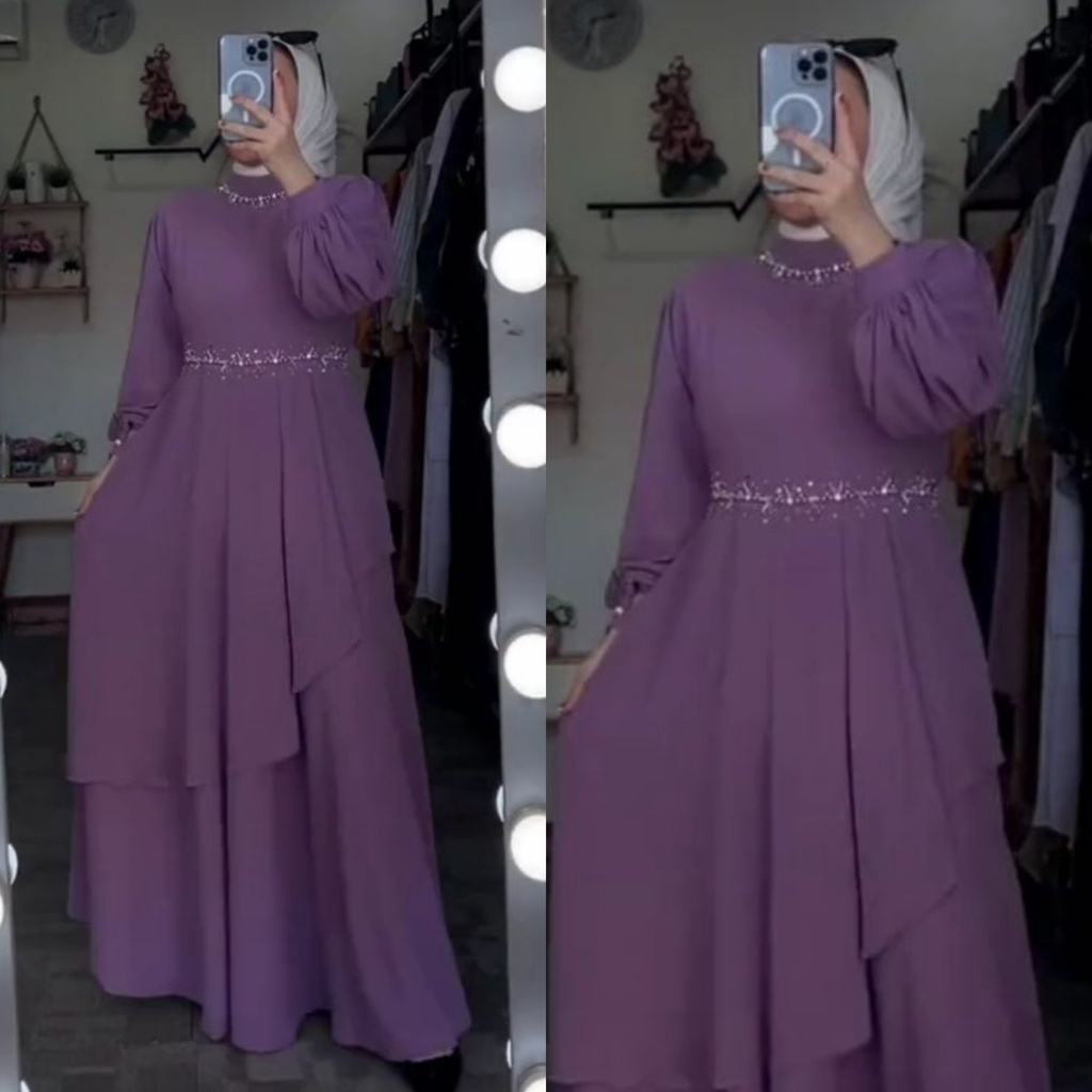 SEREN DRESS Gamis muslimah jumbo xxxl ld 110cm polos ceruty baby doll gamis polos jumbo ld 110cm gamis ceruty remaja dress pesta gamis kondangan terbaru dress ceruty gamis busui grosir drss ceruty lebaran terbaru konveksi dress ceruty baby doll