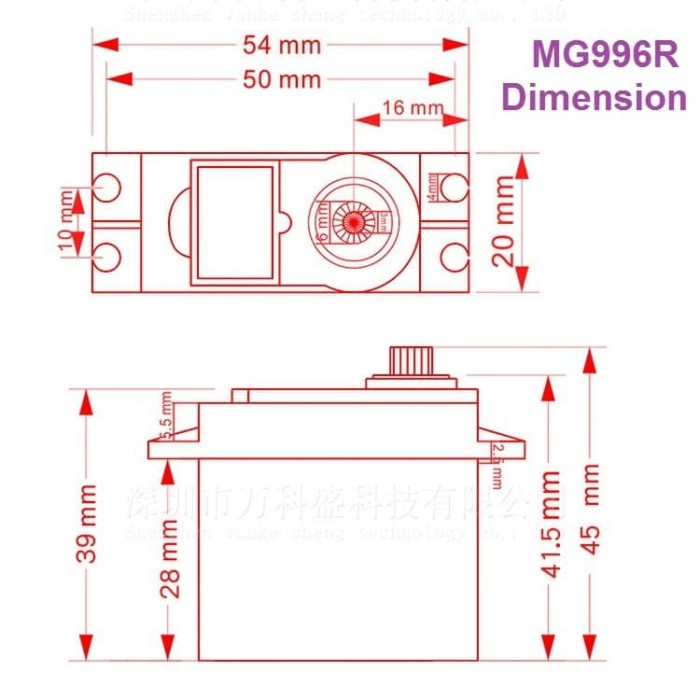 MG996R Micro Servo MG996 Metal Torque Arduino Gear Tower Pro Hi Servo ( lavar stores id )