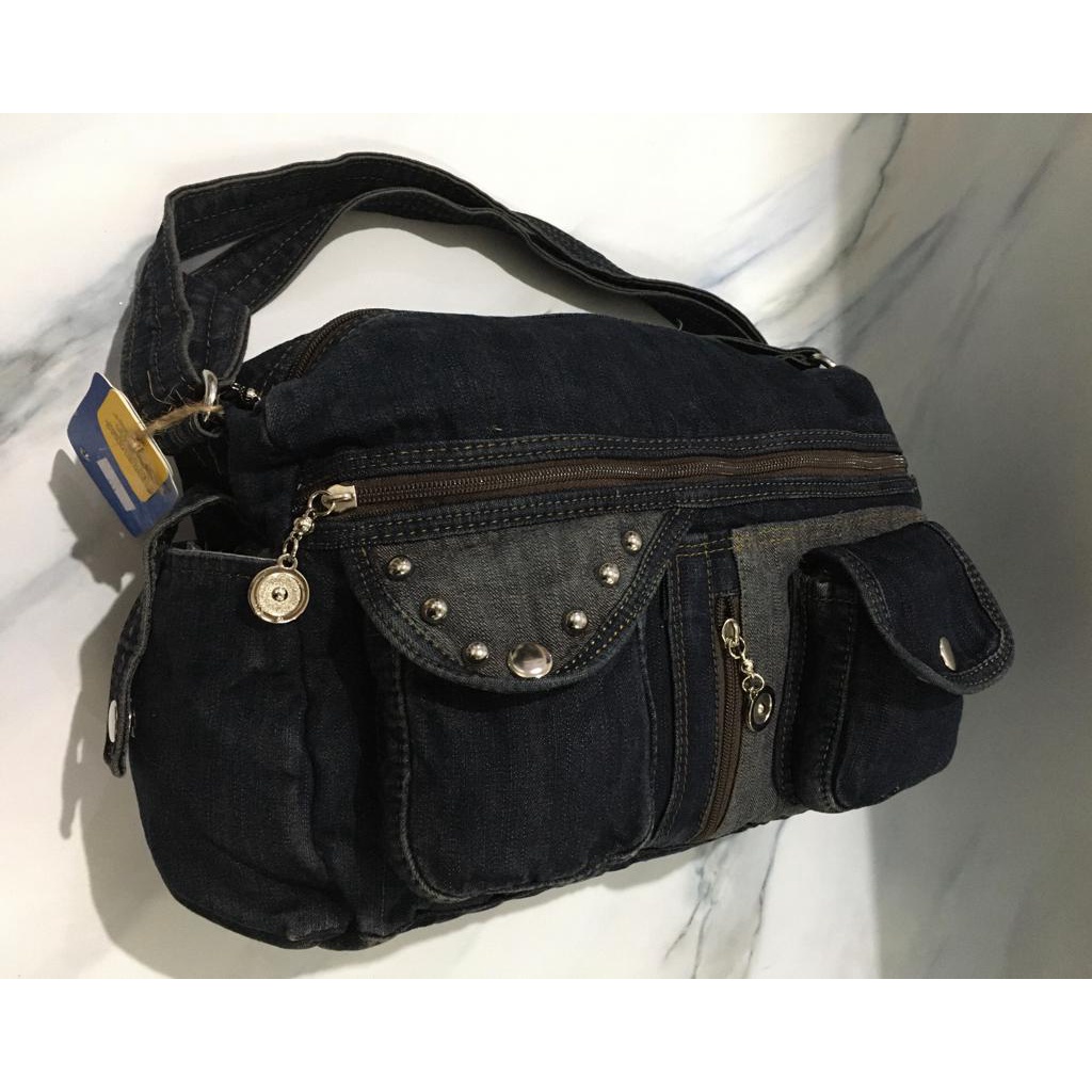 Tas Selempang Gaul Original Jeans Madeleine 441. Darena Bags Bandung