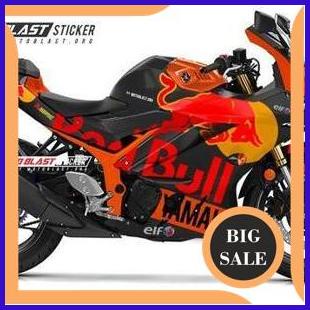 perkakas Decal stiker Yamaha new R25 Redbull KTM Black gp 140ZZ3