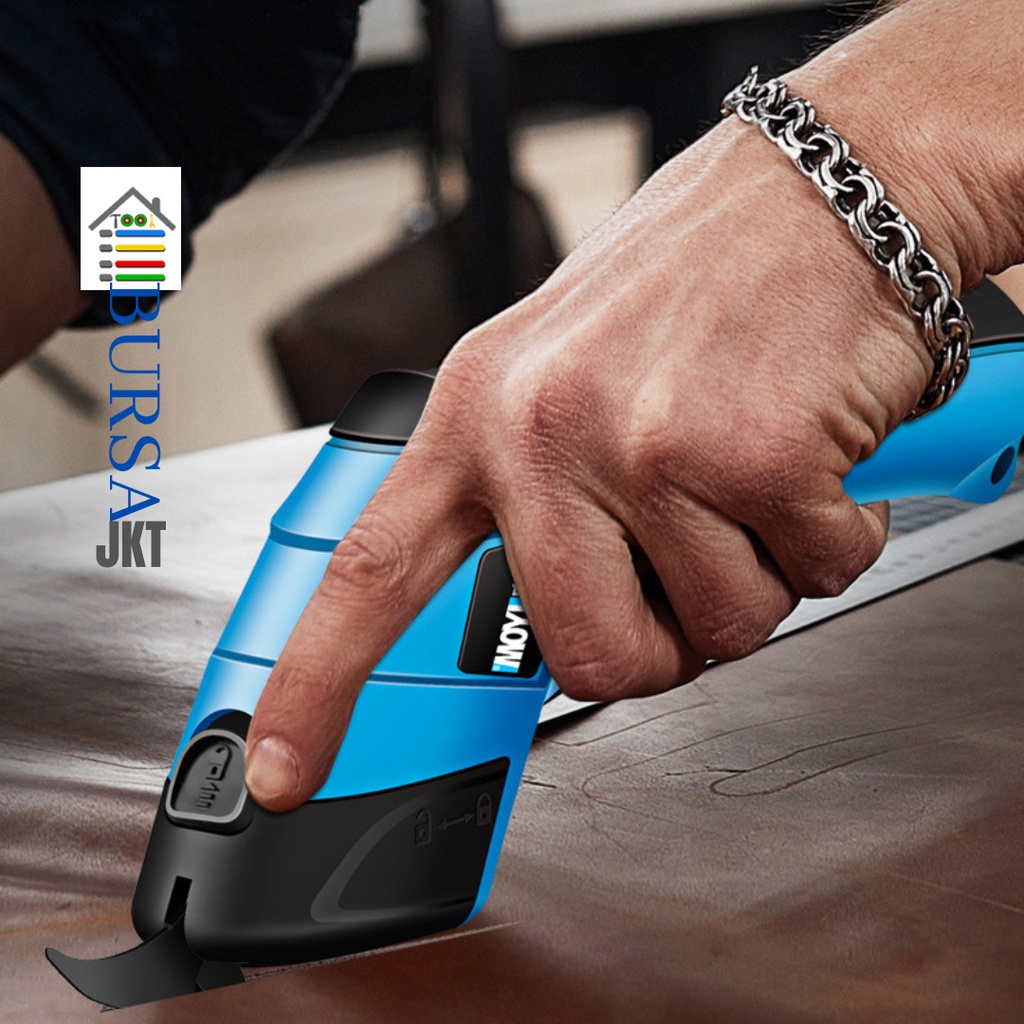 GUNTING POTONG KAIN KARPET KERTAS KARTON PVC 3.6V CUTTING MACHINE ELECTRIC SCISSOR